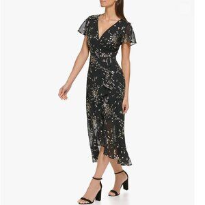 Kensie Chiffon High-Low Dress